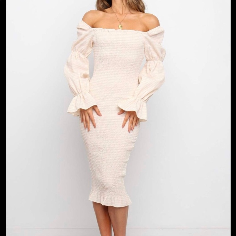 Petal and Pup SYNDS Leona dress- Apricot